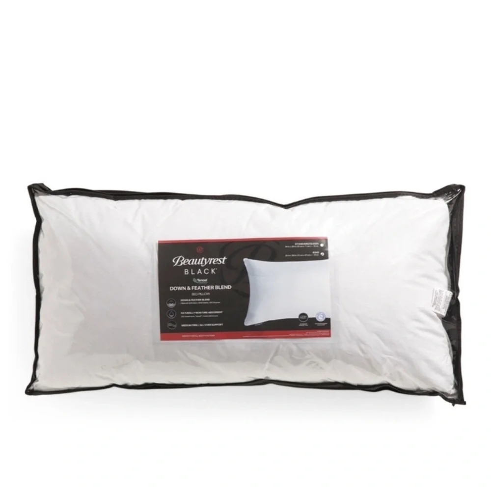 🎉LAST CHANCE🎉BEAUTYREST BLACK Luxurious 20x36 Down And Feather‎ Blend Pillow